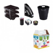 Set birou 8 piese Negru